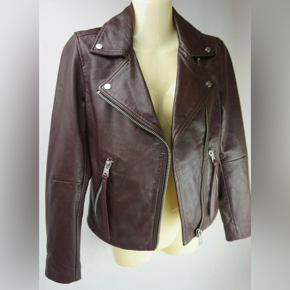 All Saints Dalby leather jacket - Picture 3 of 6